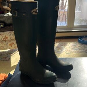 Rockfish  Hunter Green Wellington Rain Boots Size 8US